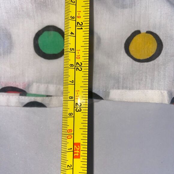 Vintage polka dot rainbow blouse BLAIR Usa made Retro Funky 80s S - Picture 4 of 5